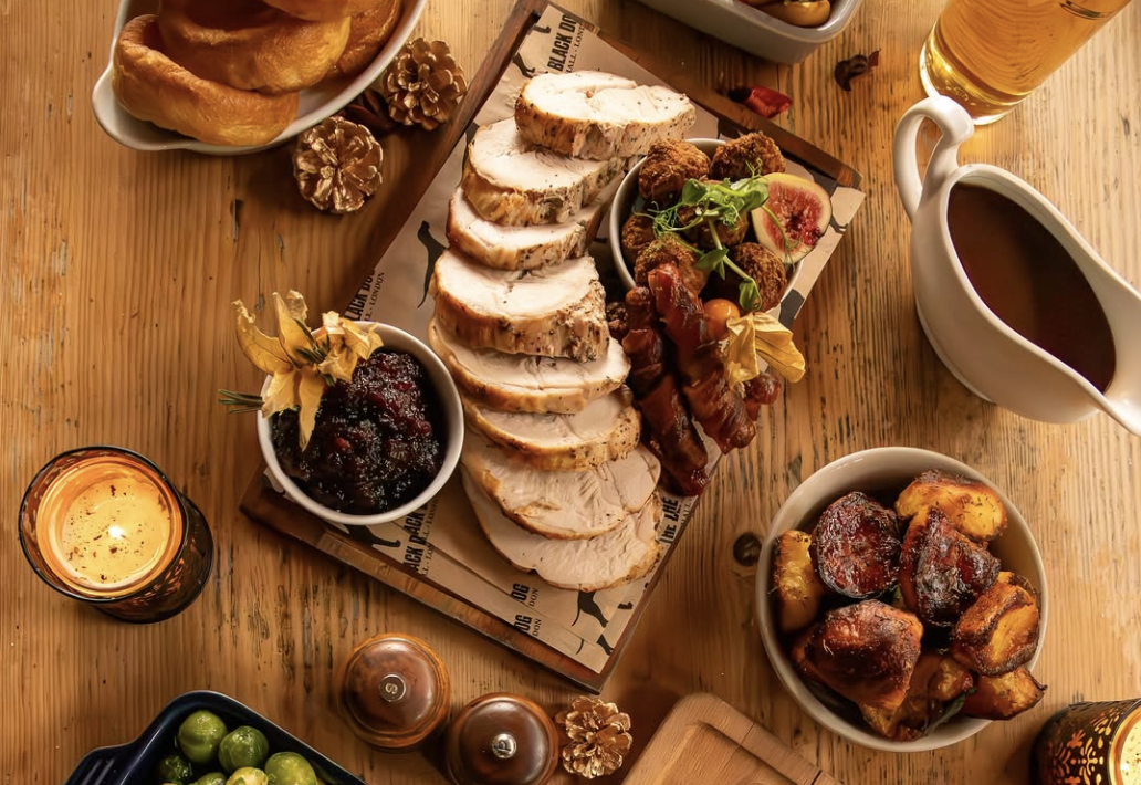 Festive Group Dining at The Black Dog